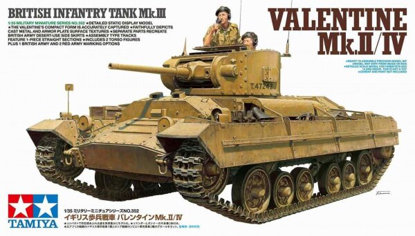 модель Valentine Mk.II/IV (1:35) Английский легкий танк